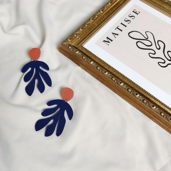 Modern Earrings, Matisse Statement Earrings - Picture 1 of 4